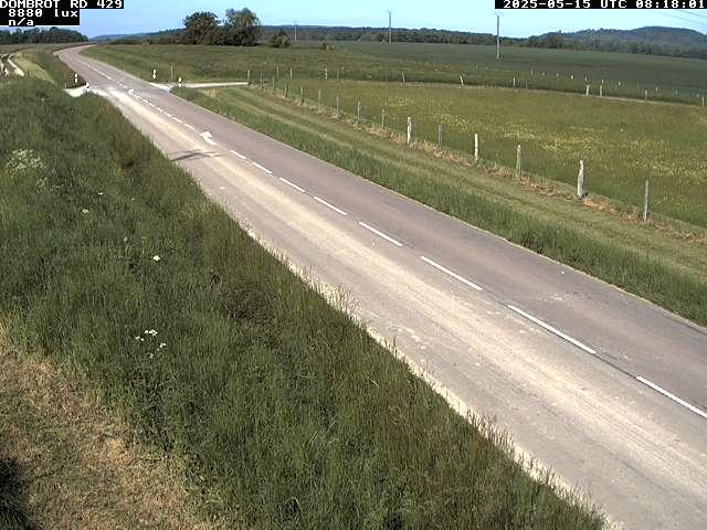 Webcam à Dombrot-le-Sec dans le département des Vosges sur la D429 à 407 mètres d'altitude