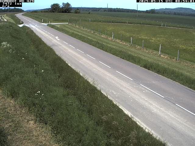 Webcam à Dombrot-le-Sec dans le département des Vosges sur la D429 à 407 mètres d'altitude