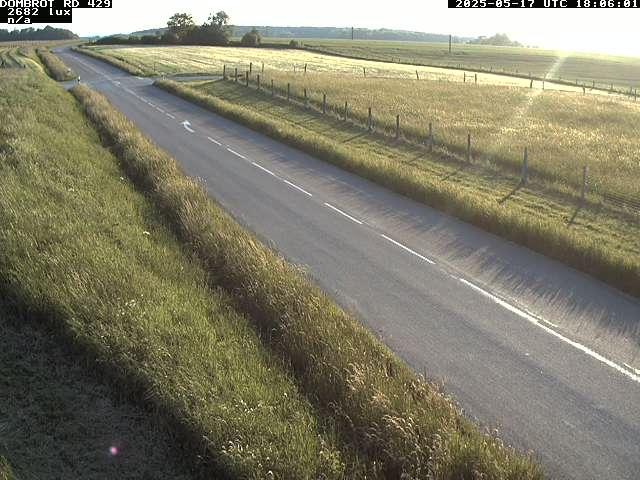 Webcam à Dombrot-le-Sec dans le département des Vosges sur la D429 à 407 mètres d'altitude