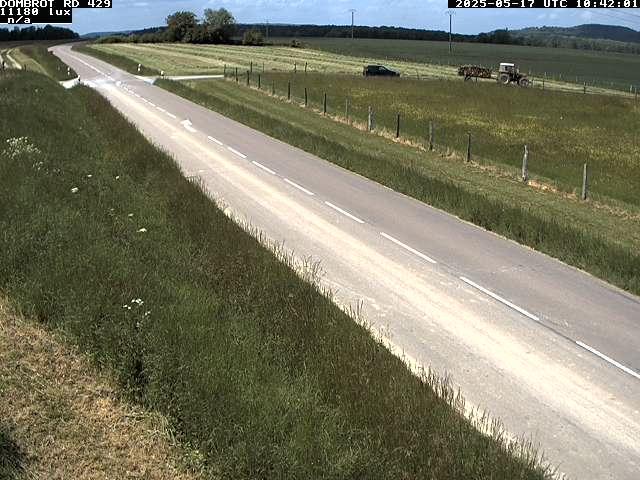 Webcam à Dombrot-le-Sec dans le département des Vosges sur la D429 à 407 mètres d'altitude