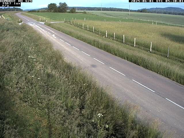 Webcam à Dombrot-le-Sec dans le département des Vosges sur la D429 à 407 mètres d'altitude