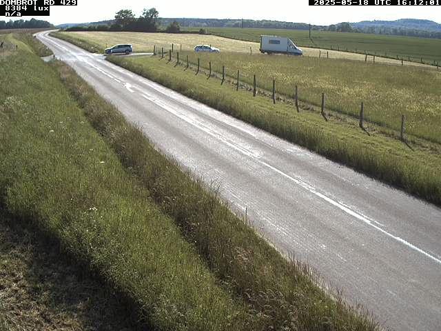 Webcam à Dombrot-le-Sec dans le département des Vosges sur la D429 à 407 mètres d'altitude