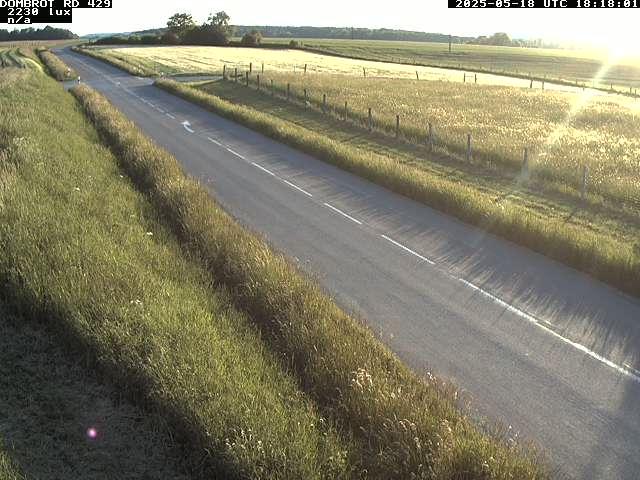 Webcam à Dombrot-le-Sec dans le département des Vosges sur la D429 à 407 mètres d'altitude