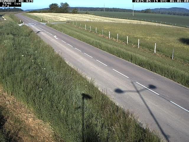 Webcam à Dombrot-le-Sec dans le département des Vosges sur la D429 à 407 mètres d'altitude