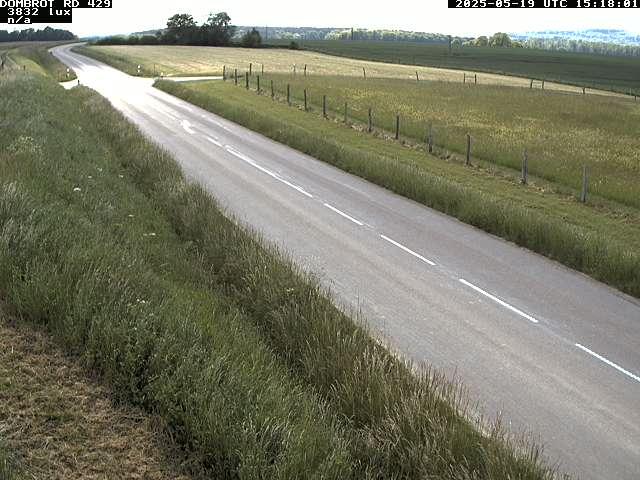 Webcam à Dombrot-le-Sec dans le département des Vosges sur la D429 à 407 mètres d'altitude