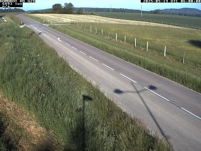 Webcam à Dombrot-le-Sec dans le département des Vosges sur la D429 à 407 mètres d'altitude