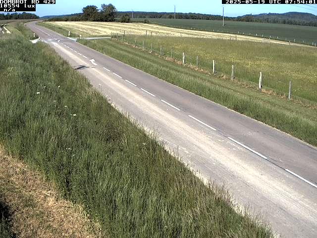 Webcam à Dombrot-le-Sec dans le département des Vosges sur la D429 à 407 mètres d'altitude