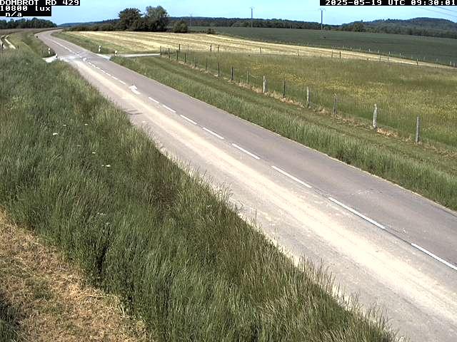 Webcam à Dombrot-le-Sec dans le département des Vosges sur la D429 à 407 mètres d'altitude