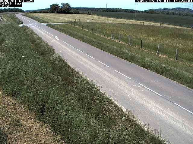 Webcam à Dombrot-le-Sec dans le département des Vosges sur la D429 à 407 mètres d'altitude