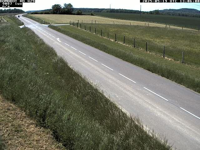 Webcam à Dombrot-le-Sec dans le département des Vosges sur la D429 à 407 mètres d'altitude