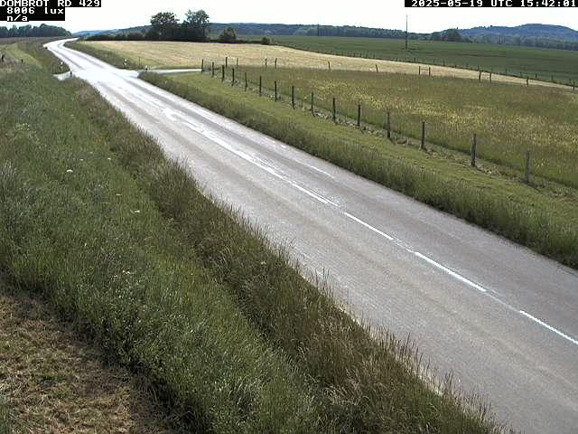 Webcam à Dombrot-le-Sec dans le département des Vosges sur la D429 à 407 mètres d'altitude