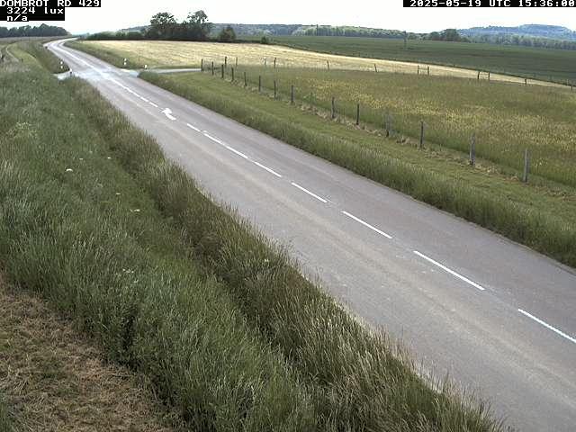 Webcam à Dombrot-le-Sec dans le département des Vosges sur la D429 à 407 mètres d'altitude