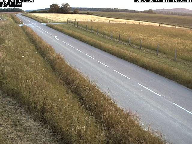 Webcam à Dombrot-le-Sec dans le département des Vosges sur la D429 à 407 mètres d'altitude
