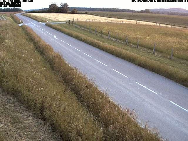 Webcam à Dombrot-le-Sec dans le département des Vosges sur la D429 à 407 mètres d'altitude