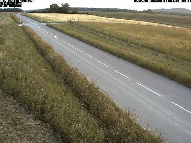 Webcam à Dombrot-le-Sec dans le département des Vosges sur la D429 à 407 mètres d'altitude