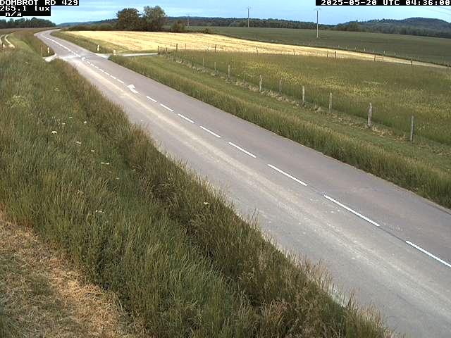 Webcam à Dombrot-le-Sec dans le département des Vosges sur la D429 à 407 mètres d'altitude