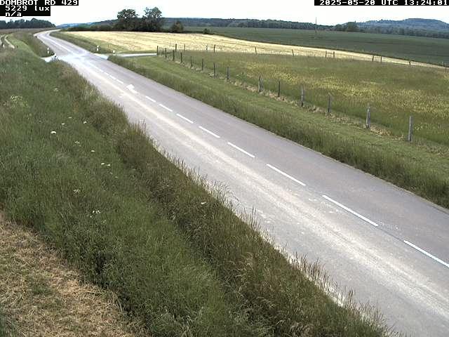 Webcam à Dombrot-le-Sec dans le département des Vosges sur la D429 à 407 mètres d'altitude