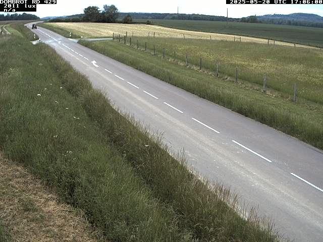 Webcam à Dombrot-le-Sec dans le département des Vosges sur la D429 à 407 mètres d'altitude