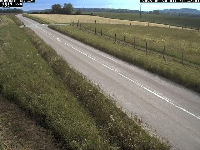 Webcam à Dombrot-le-Sec dans le département des Vosges sur la D429 à 407 mètres d'altitude