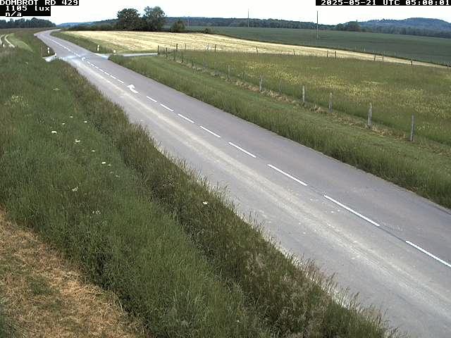 Webcam à Dombrot-le-Sec dans le département des Vosges sur la D429 à 407 mètres d'altitude