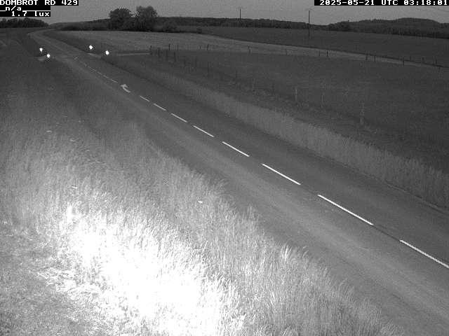Webcam à Dombrot-le-Sec dans le département des Vosges sur la D429 à 407 mètres d'altitude