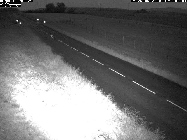 Webcam à Dombrot-le-Sec dans le département des Vosges sur la D429 à 407 mètres d'altitude