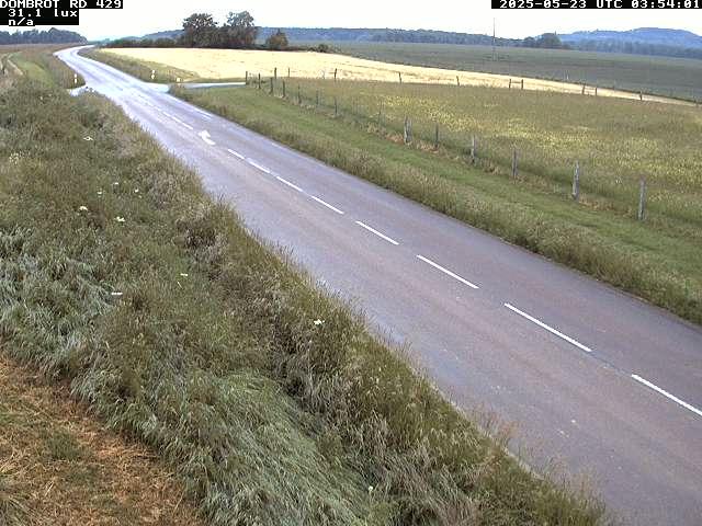 Webcam à Dombrot-le-Sec dans le département des Vosges sur la D429 à 407 mètres d'altitude