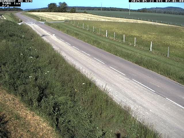 Webcam à Dombrot-le-Sec dans le département des Vosges sur la D429 à 407 mètres d'altitude