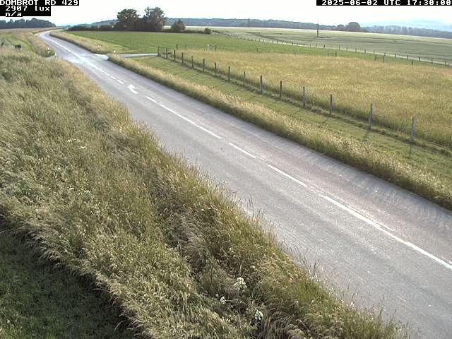 Webcam à Dombrot-le-Sec dans le département des Vosges sur la D429 à 407 mètres d'altitude