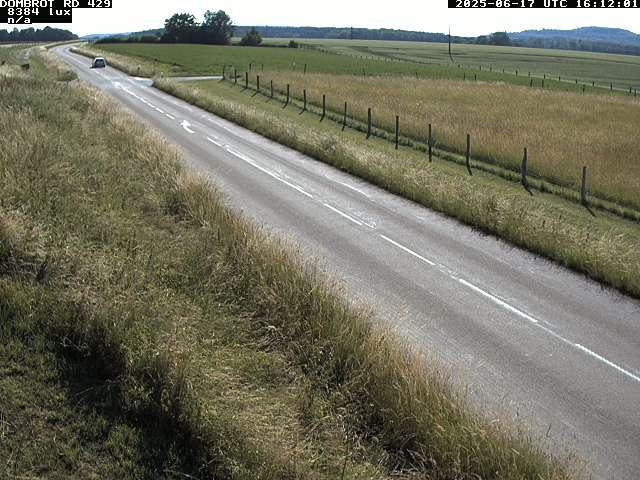 Webcam à Dombrot-le-Sec dans le département des Vosges sur la D429 à 407 mètres d'altitude