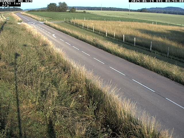 Webcam à Dombrot-le-Sec dans le département des Vosges sur la D429 à 407 mètres d'altitude