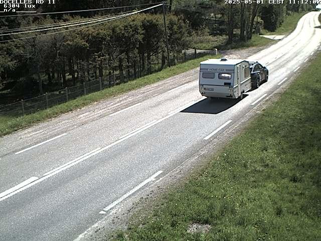 Webcam à 424 mètres d'altitude dans la Tranchée de Docelles dans les Vosges, à proximité d'Epinal sur la route de Gerardmer (D11)