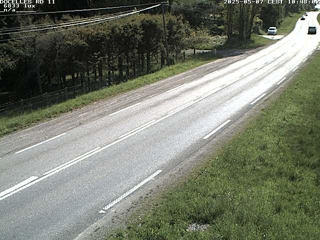Webcam à 424 mètres d'altitude dans la Tranchée de Docelles dans les Vosges, à proximité d'Epinal sur la route de Gerardmer (D11)