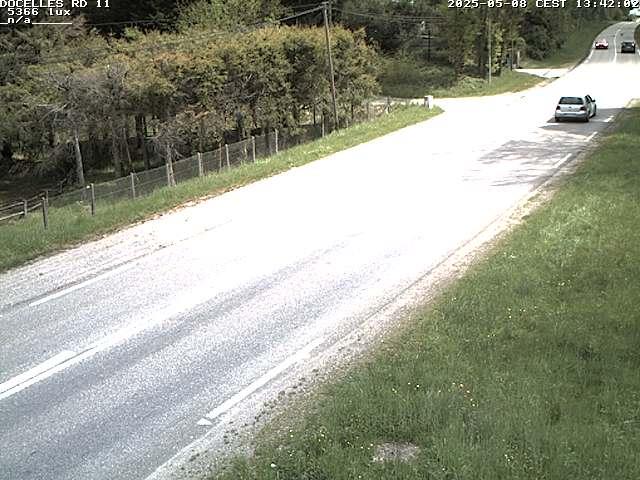Webcam à 424 mètres d'altitude dans la Tranchée de Docelles dans les Vosges, à proximité d'Epinal sur la route de Gerardmer (D11)