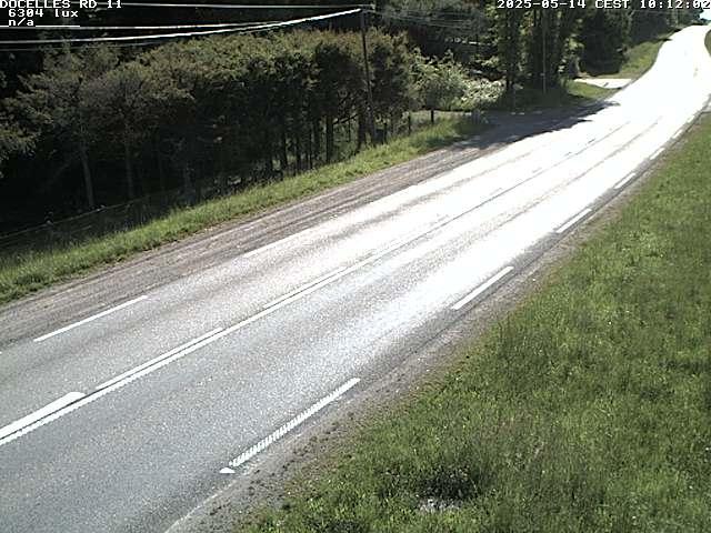 Webcam à 424 mètres d'altitude dans la Tranchée de Docelles dans les Vosges, à proximité d'Epinal sur la route de Gerardmer (D11)