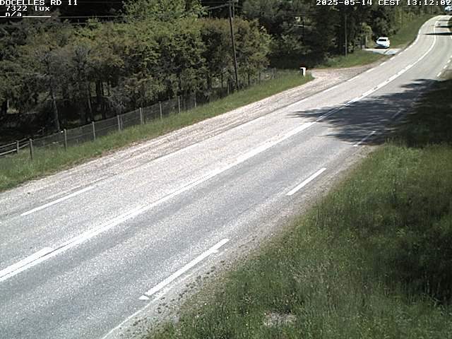 Webcam à 424 mètres d'altitude dans la Tranchée de Docelles dans les Vosges, à proximité d'Epinal sur la route de Gerardmer (D11)