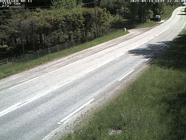 Webcam à 424 mètres d'altitude dans la Tranchée de Docelles dans les Vosges, à proximité d'Epinal sur la route de Gerardmer (D11)