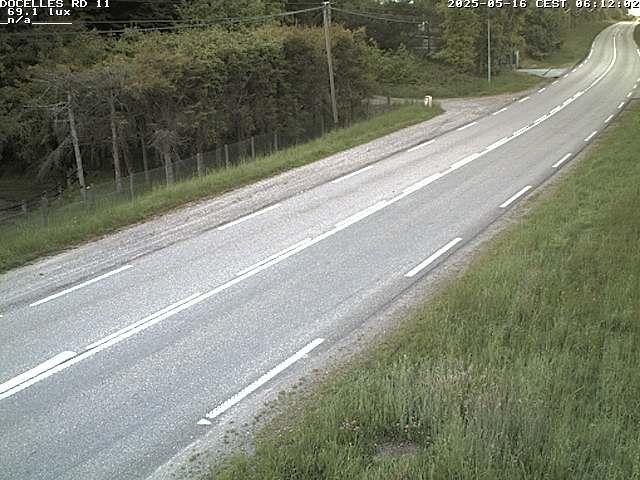 Webcam à 424 mètres d'altitude dans la Tranchée de Docelles dans les Vosges, à proximité d'Epinal sur la route de Gerardmer (D11)