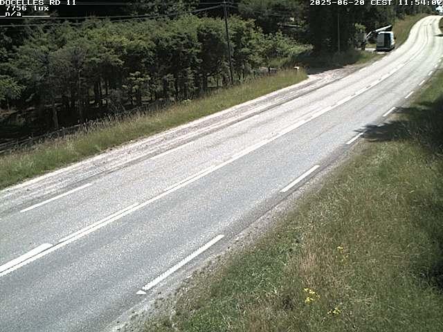 Webcam à 424 mètres d'altitude dans la Tranchée de Docelles dans les Vosges, à proximité d'Epinal sur la route de Gerardmer (D11)