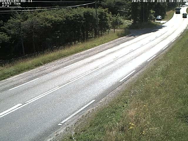Webcam à 424 mètres d'altitude dans la Tranchée de Docelles dans les Vosges, à proximité d'Epinal sur la route de Gerardmer (D11)