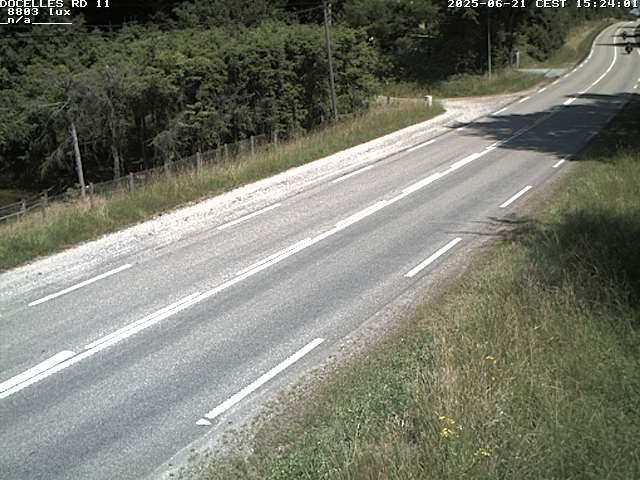 Webcam à 424 mètres d'altitude dans la Tranchée de Docelles dans les Vosges, à proximité d'Epinal sur la route de Gerardmer (D11)