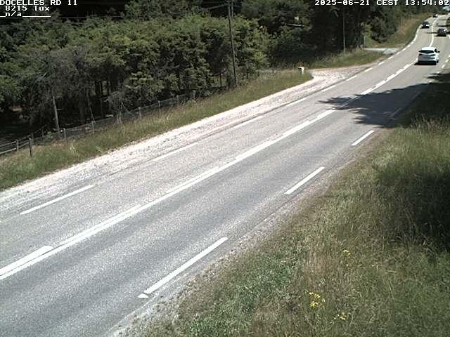 Webcam à 424 mètres d'altitude dans la Tranchée de Docelles dans les Vosges, à proximité d'Epinal sur la route de Gerardmer (D11)