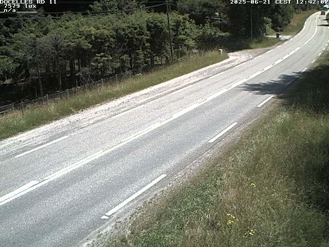 Webcam à 424 mètres d'altitude dans la Tranchée de Docelles dans les Vosges, à proximité d'Epinal sur la route de Gerardmer (D11)
