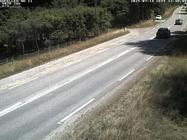 Webcam à 424 mètres d'altitude dans la Tranchée de Docelles dans les Vosges, à proximité d'Epinal sur la route de Gerardmer (D11)