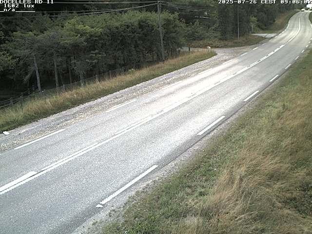 Webcam à 424 mètres d'altitude dans la Tranchée de Docelles dans les Vosges, à proximité d'Epinal sur la route de Gerardmer (D11)