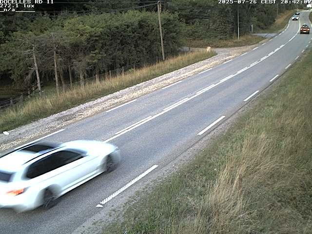 Webcam à 424 mètres d'altitude dans la Tranchée de Docelles dans les Vosges, à proximité d'Epinal sur la route de Gerardmer (D11)