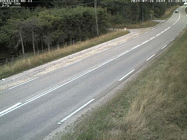 Webcam à 424 mètres d'altitude dans la Tranchée de Docelles dans les Vosges, à proximité d'Epinal sur la route de Gerardmer (D11)