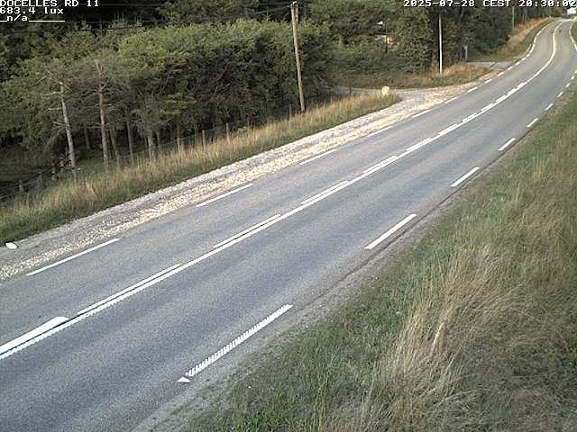 Webcam à 424 mètres d'altitude dans la Tranchée de Docelles dans les Vosges, à proximité d'Epinal sur la route de Gerardmer (D11)