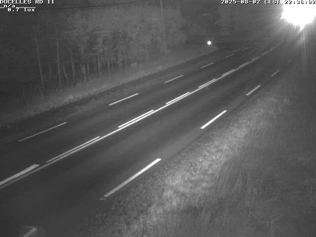 Webcam à 424 mètres d'altitude dans la Tranchée de Docelles dans les Vosges, à proximité d'Epinal sur la route de Gerardmer (D11)