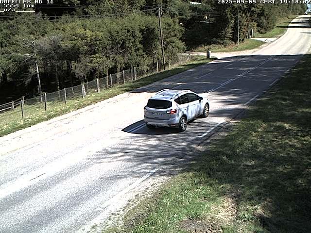 Webcam à 424 mètres d'altitude dans la Tranchée de Docelles dans les Vosges, à proximité d'Epinal sur la route de Gerardmer (D11)